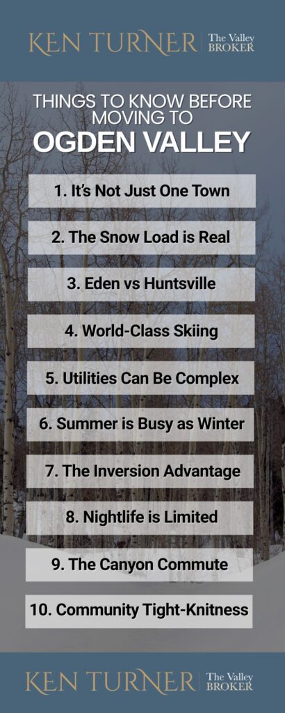 10 Things to Know Before Moving to Ogden Valley